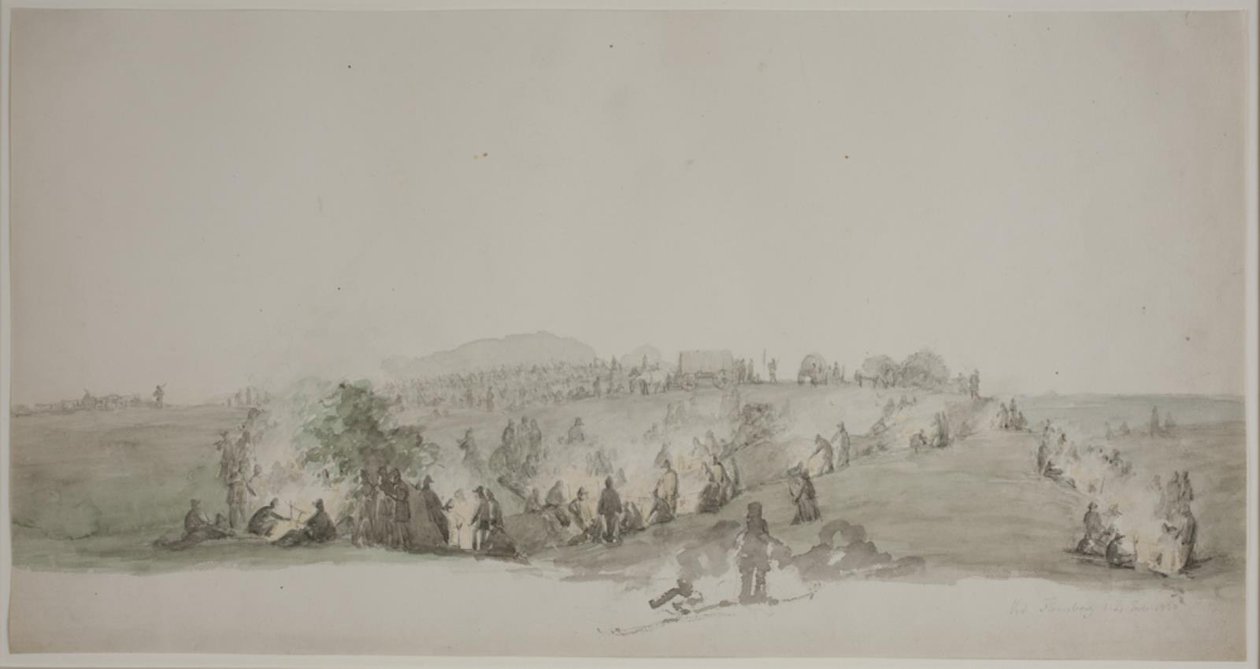 Em Flensburg. Bivaque de Jørgen V. Sonne