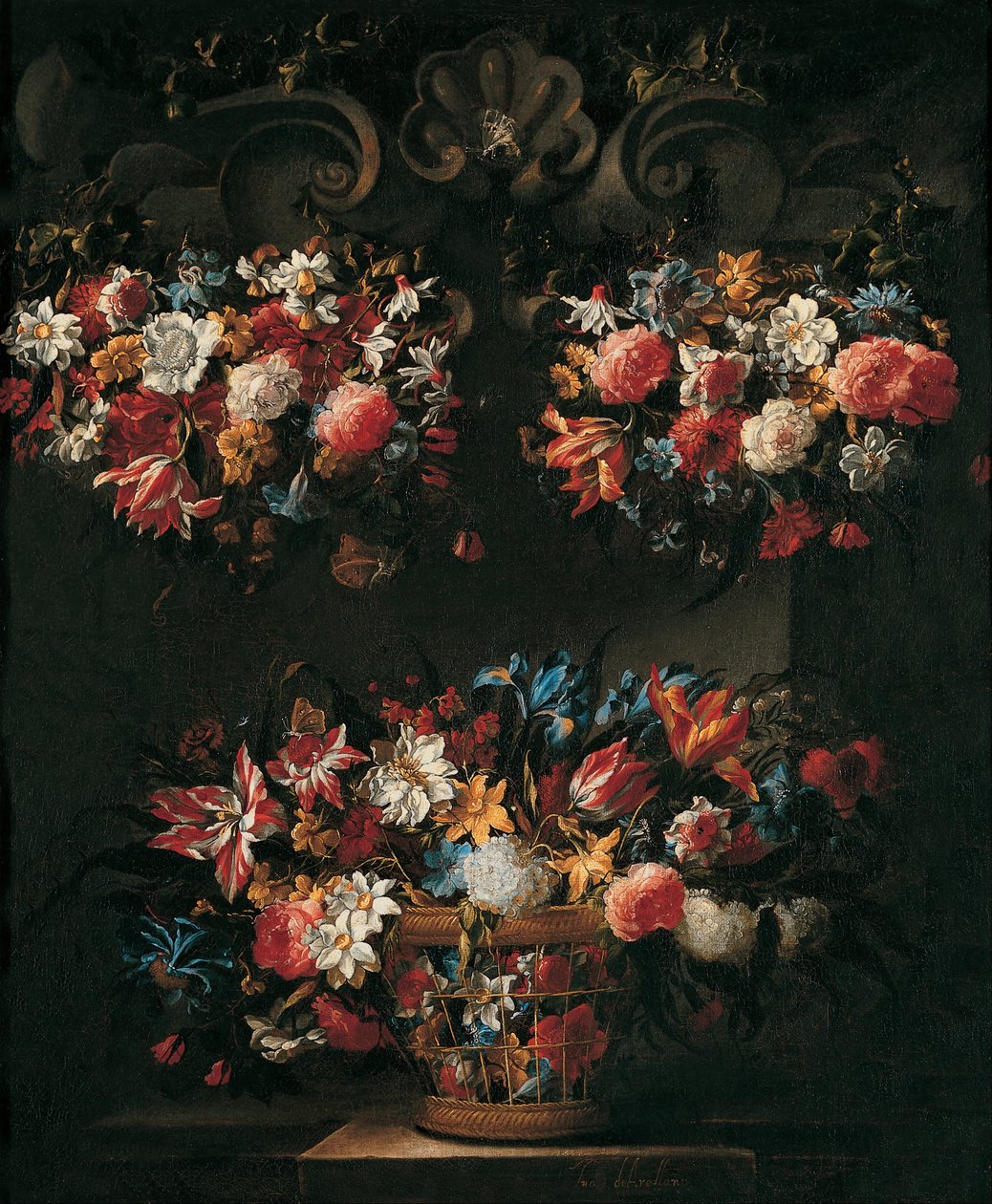 Ainda vida com flores de Juan de Arellano