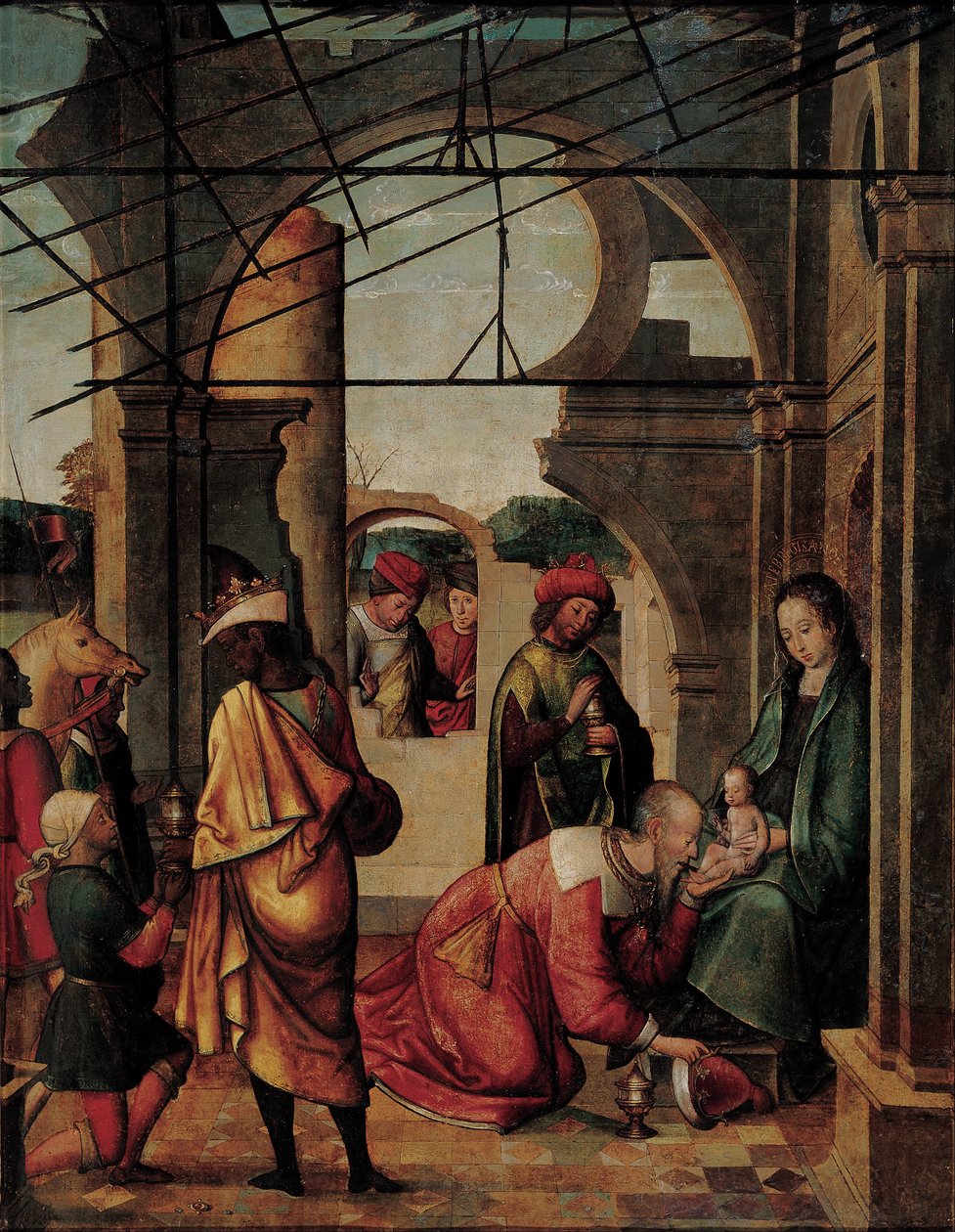 A Adoração dos Magos de Juan de Borgoña
