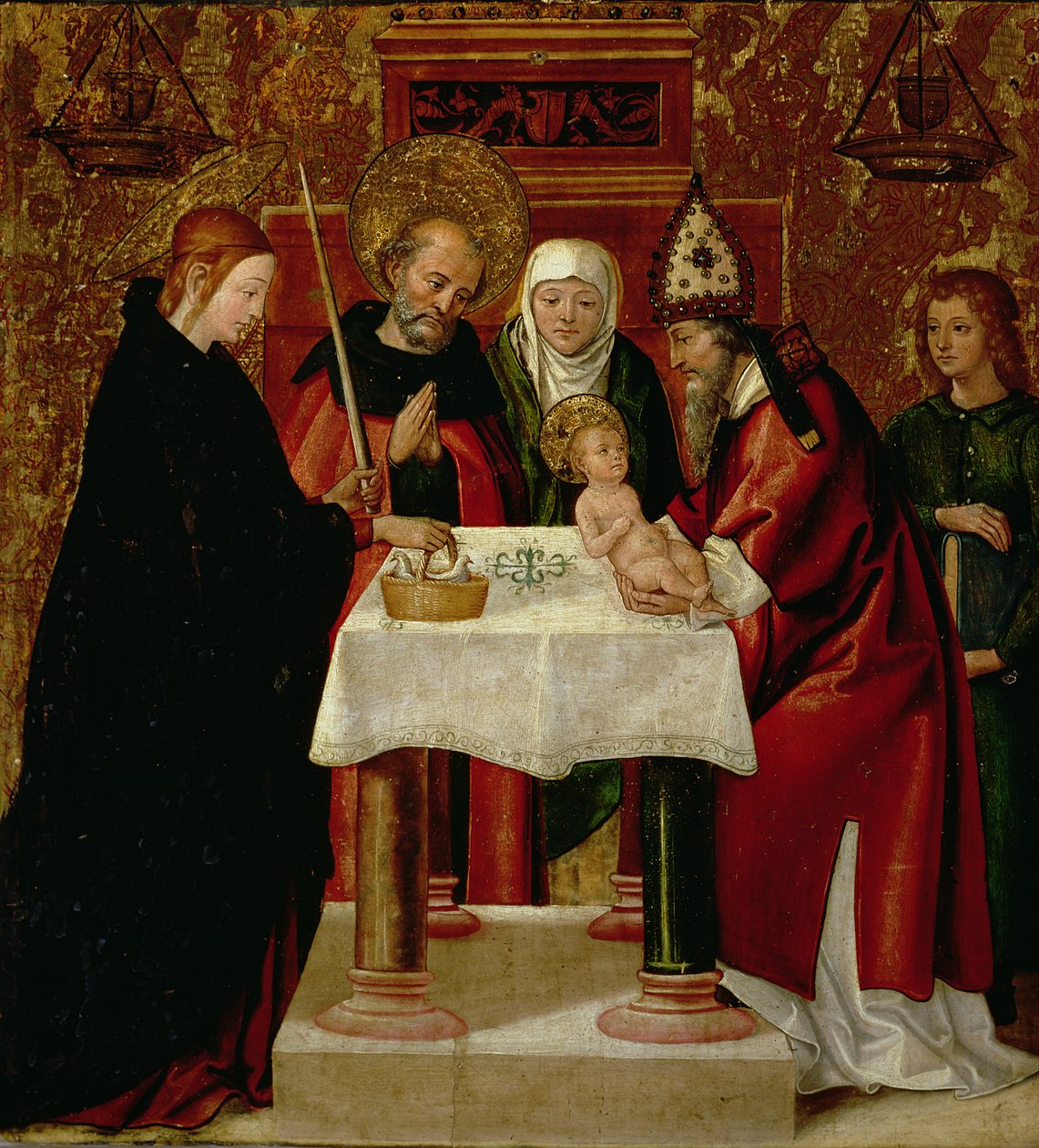 A circuncisão e a apresentação no templo, c.1535 de Juan de Borgoña