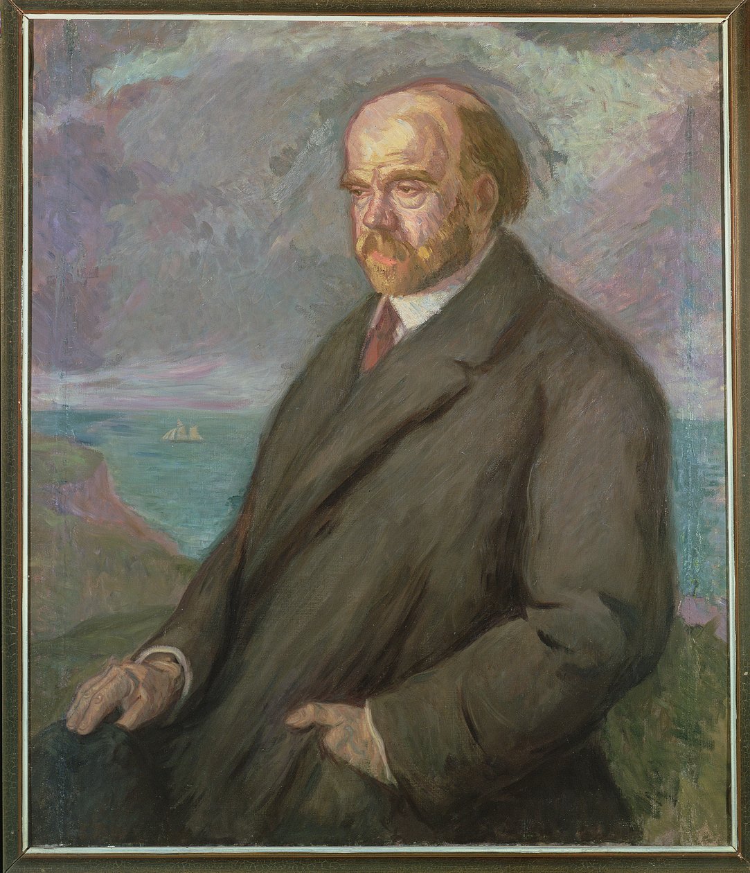 Retrato de Pio Baroja (1872-1956) de Juan de Echevarría