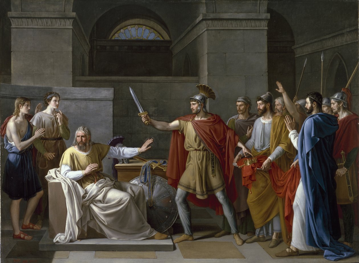 Wamba renunciando à coroa de Juan Antonio de Ribera