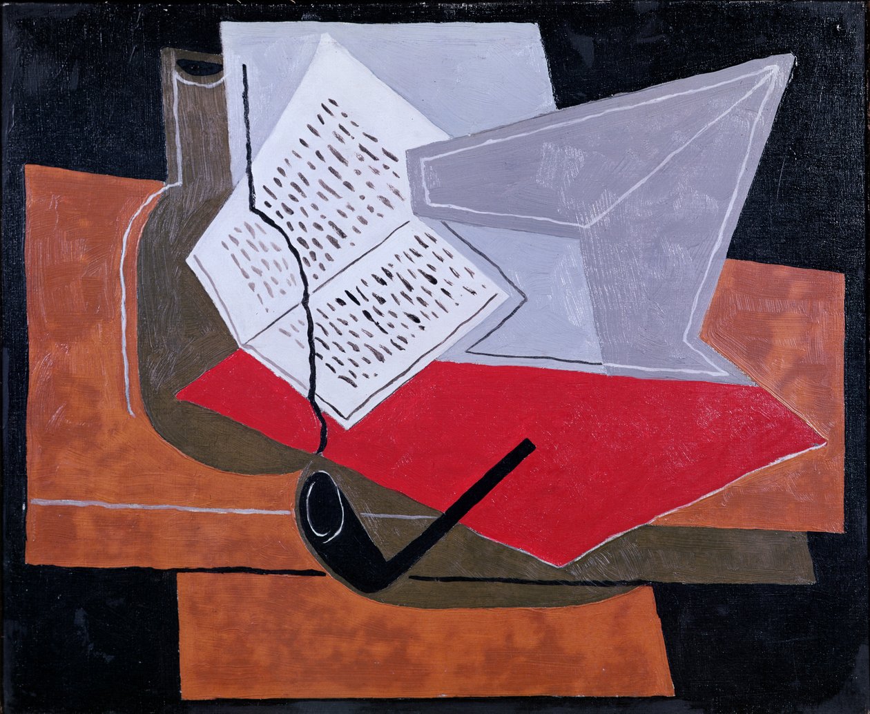 Tigela e Livro de Juan Gris