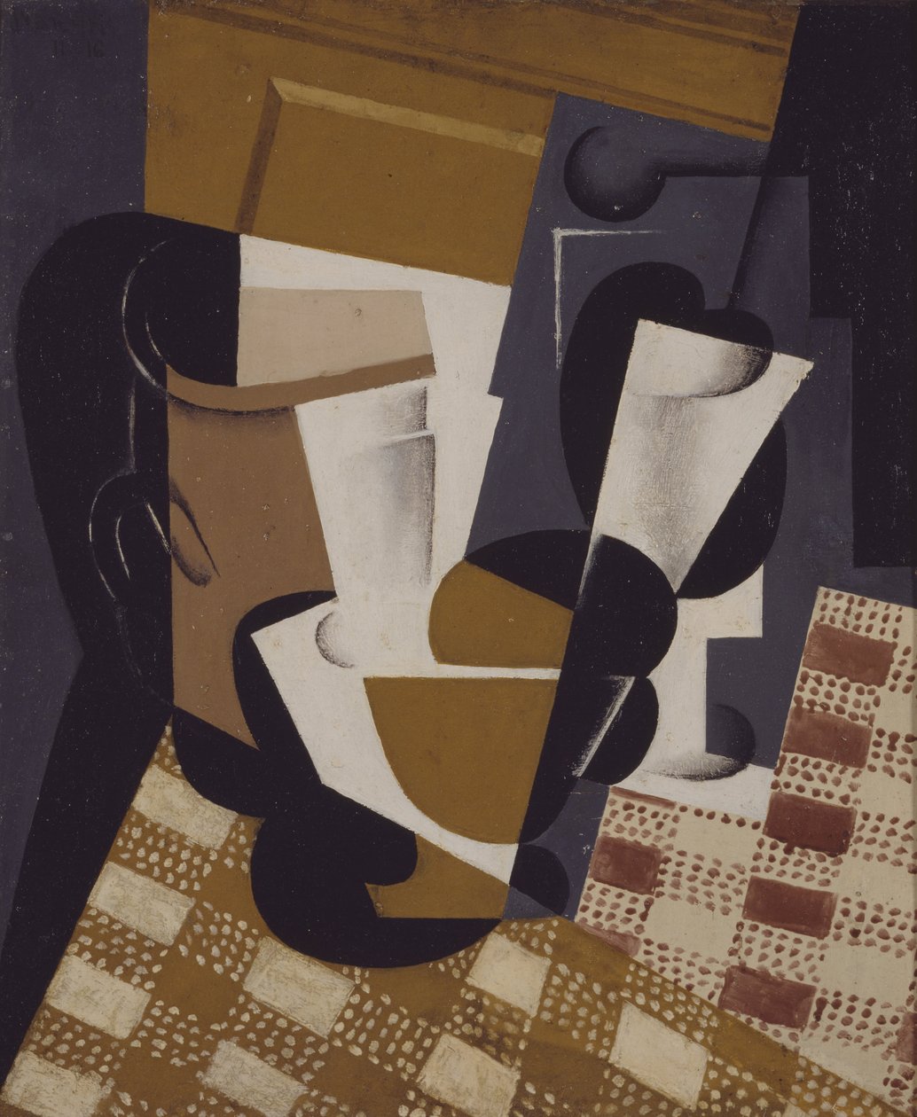 Jarro e vidro de Juan Gris