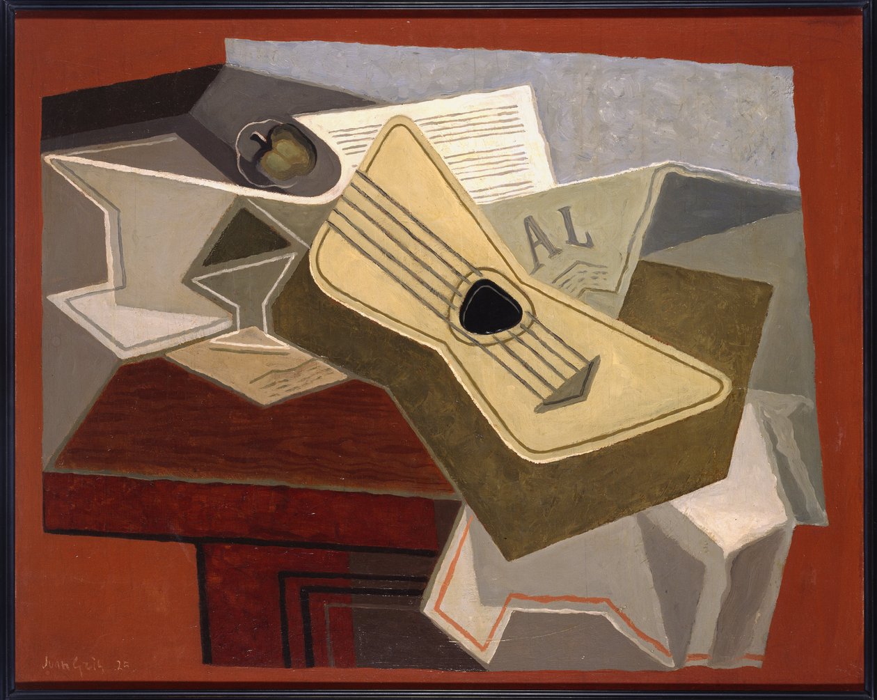 Guitarra e jornal de Juan Gris