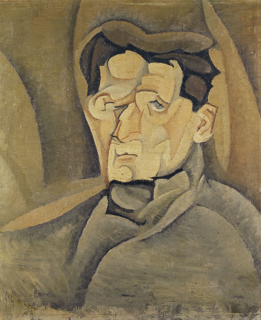 Retrato de Maurice Raynal (1884-1954) 1911 de Juan Gris