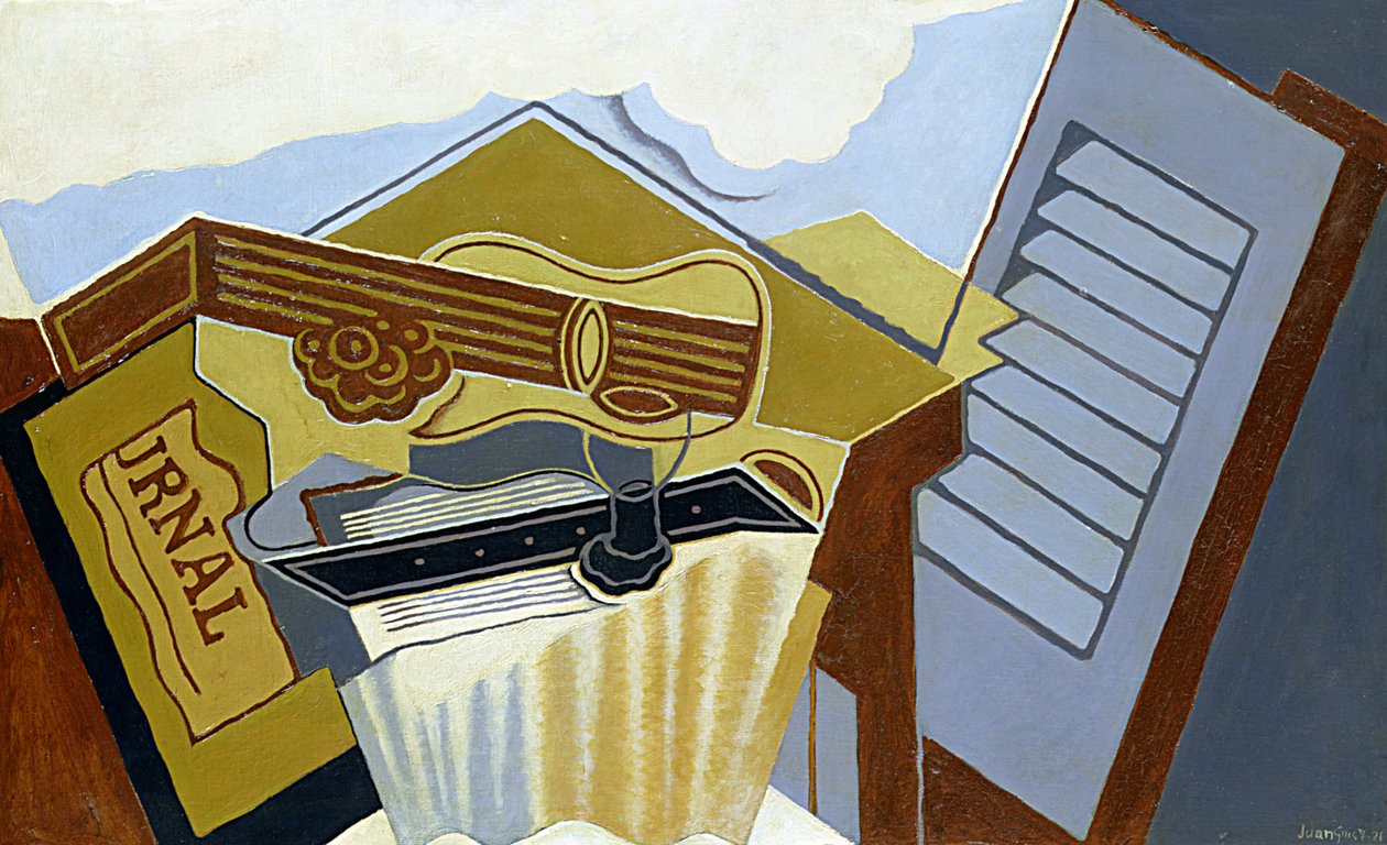 Ainda vida com uma nuvem branca de Juan Gris