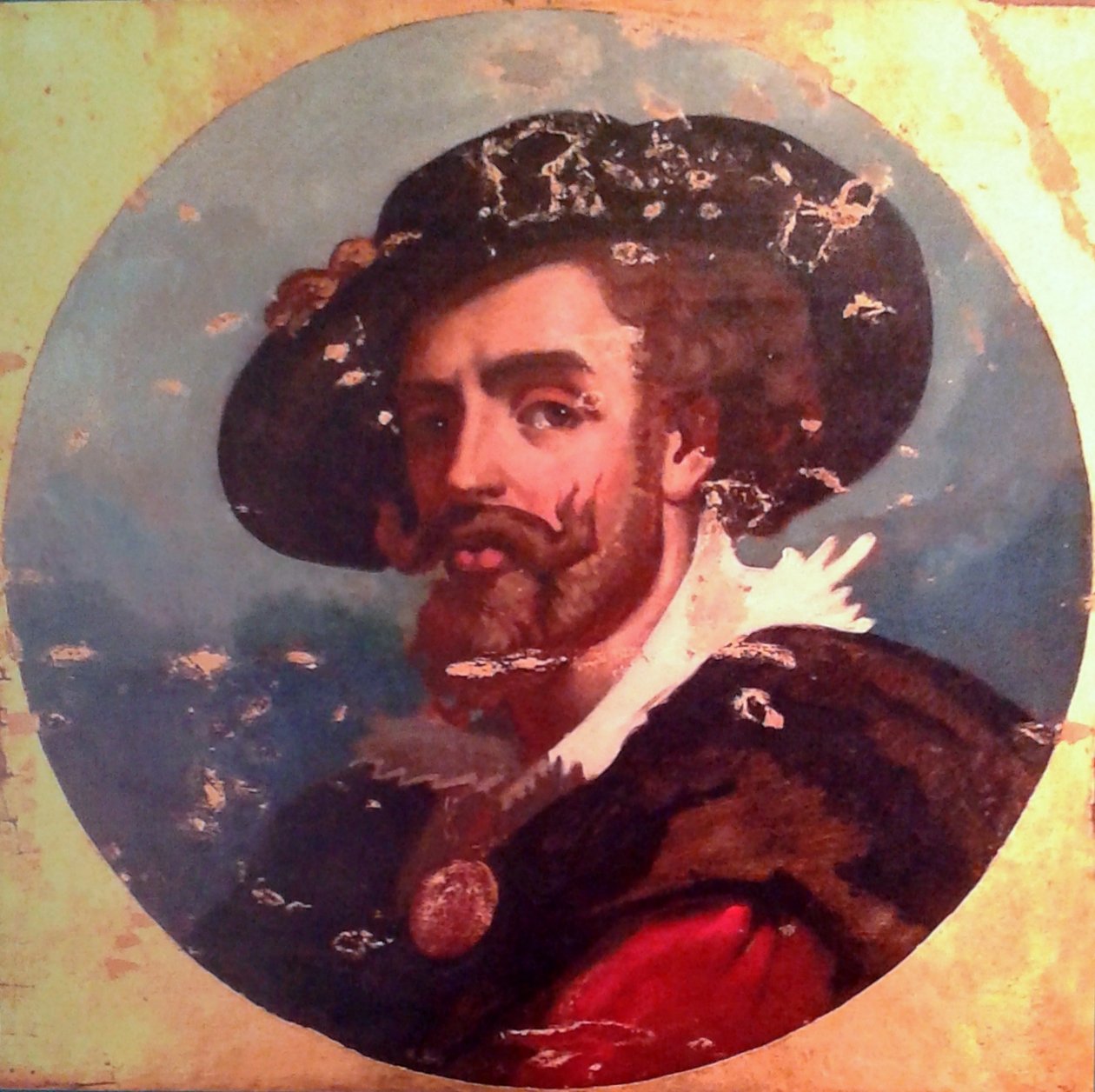 Retrato do pintor flamengo Peter Paul Rubens de Juan Leon Palliere