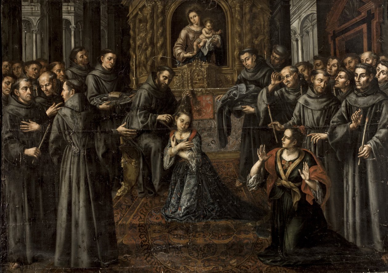 A profissão de Santa Clara de Assis de Juan Ruiz Soriano