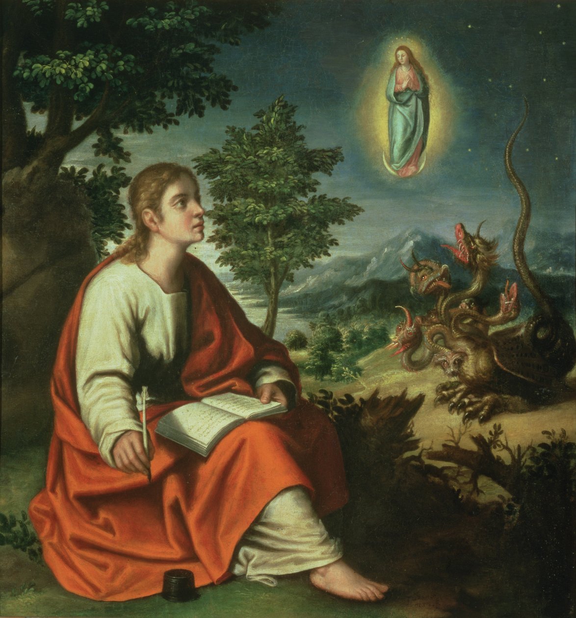A visão de São João Evangelista em Patmos de Juan Sanchez Cotan