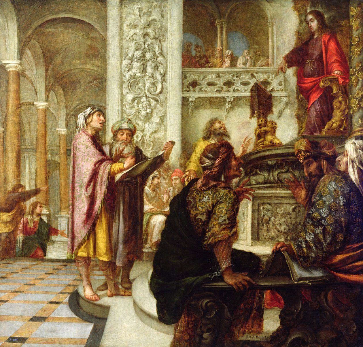 Pregação de Cristo no Templo, 1686 de Juan de Valdes Leal