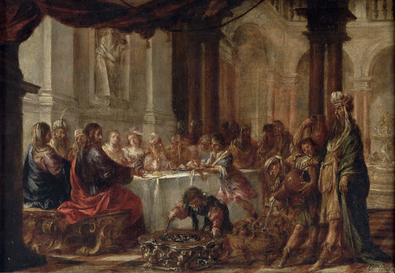 O casamento em Caná, 1660 de Juan de Valdes Leal