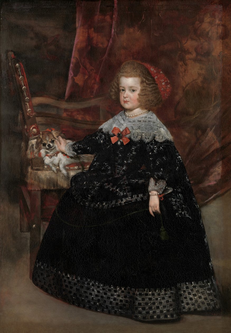 Maria Teresa 1638-1683, Infanta de Espanha, ca. 1645. de Juan Battista Martinez del Mazo