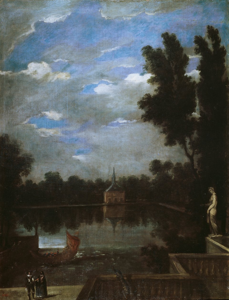 Grande Lagoa do Buen Retiro, c.1657 de Juan Bautista Martinez Del Mazo