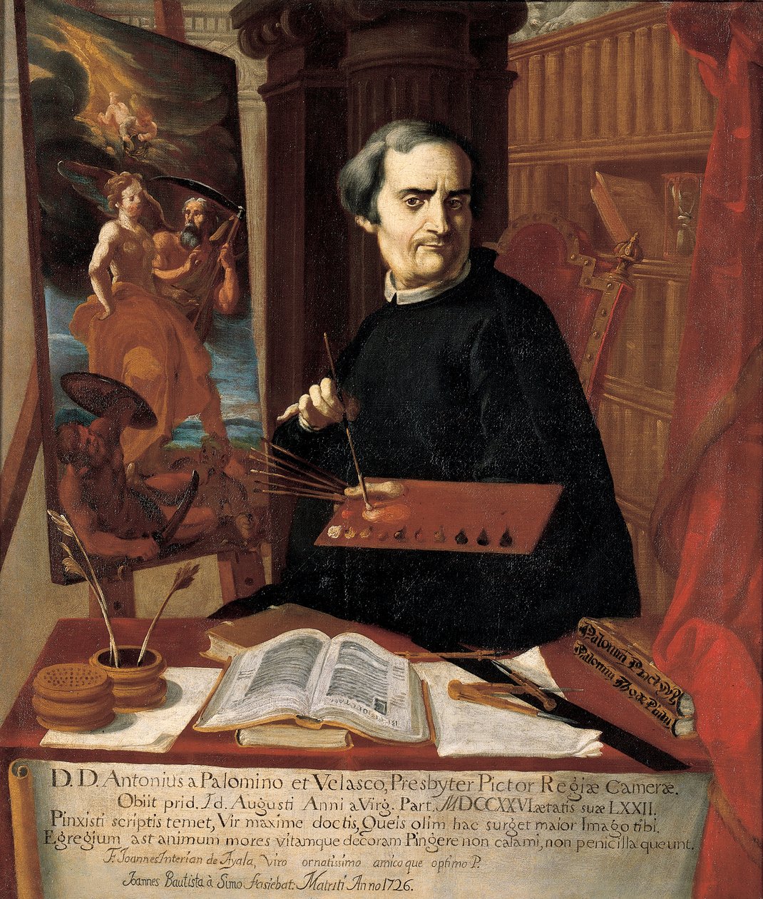 Retrato de Acisclo Antonio Palomino de Castro e Velasco de Juan Bautista Simo