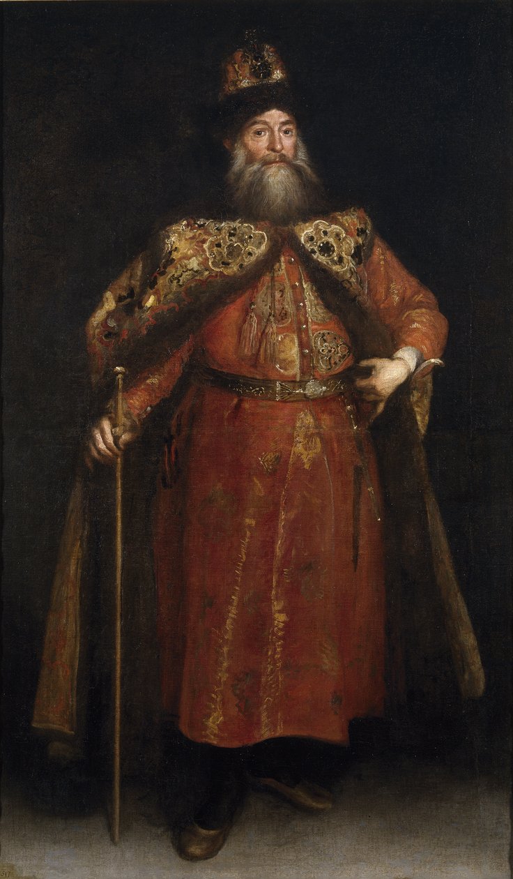 Retrato do embaixador Pyotr Ivanovich Potyomkin 1617-1700, 1681 de Juan Carreño de Miranda