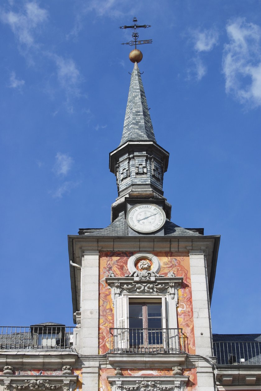 Torre de uma das casas com varandas (ver 86693) de Juan Gomez de Mora