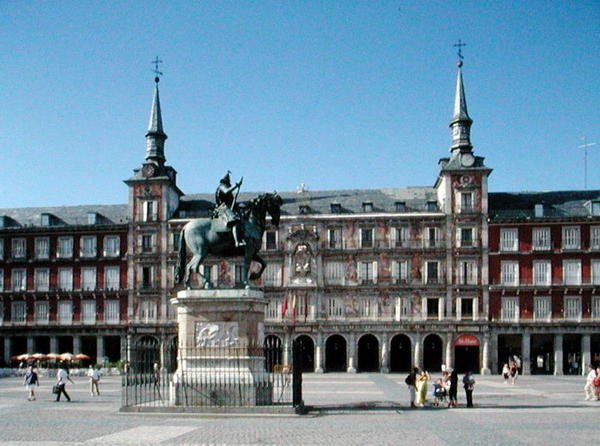 Vista da Plaza Mayor, c.1619 (foto) de Juan Gomez de Mora