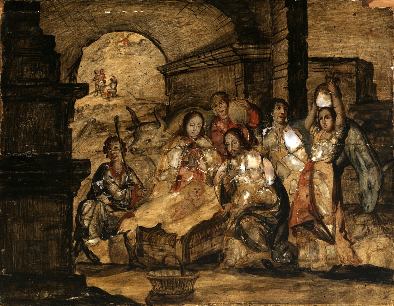 The Nativity, 1662. de Juan González