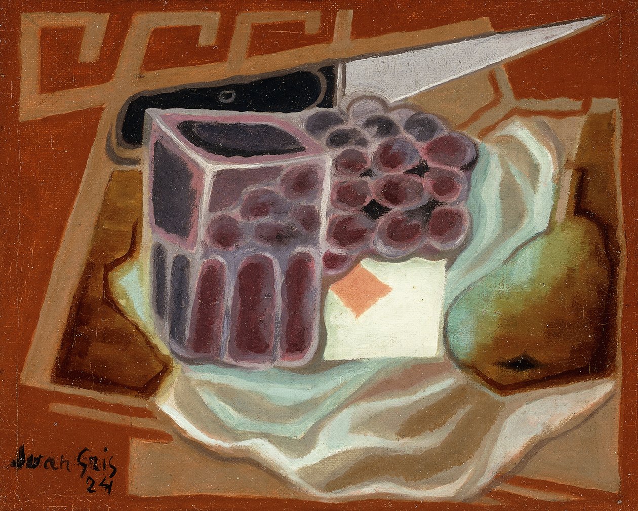 Ás de ouros; L "ás de Carreau, 1924 de Juan Gris