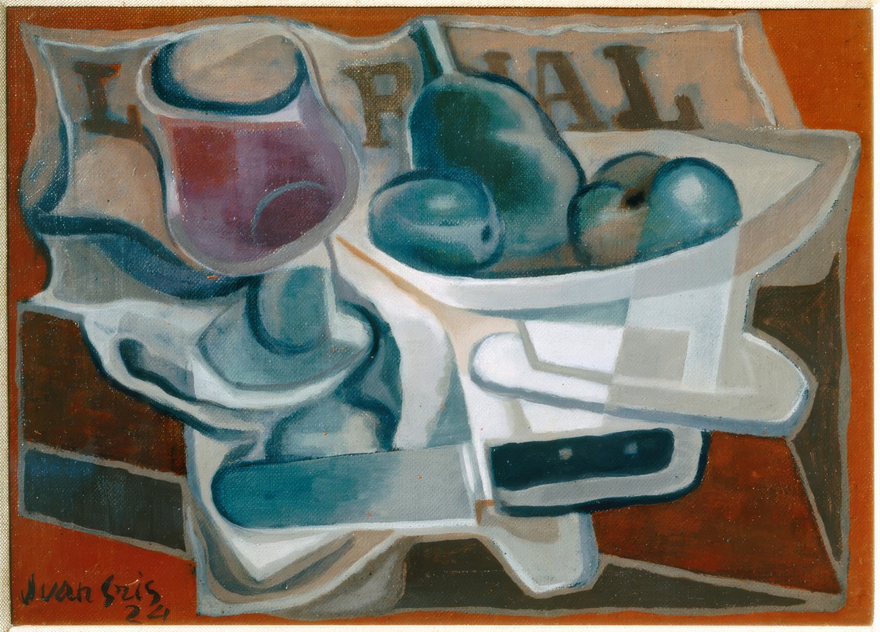 Taça e copo de Juan Gris