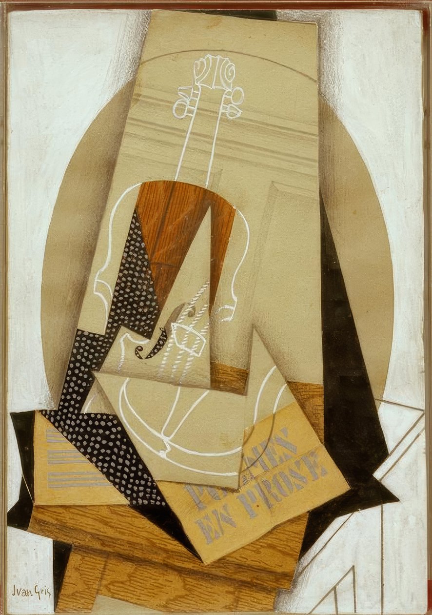 composição do violino de Juan Gris