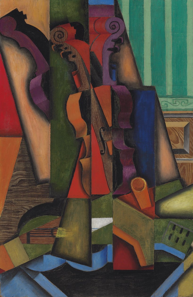 Guitarra e violino, 1913 de Juan Gris