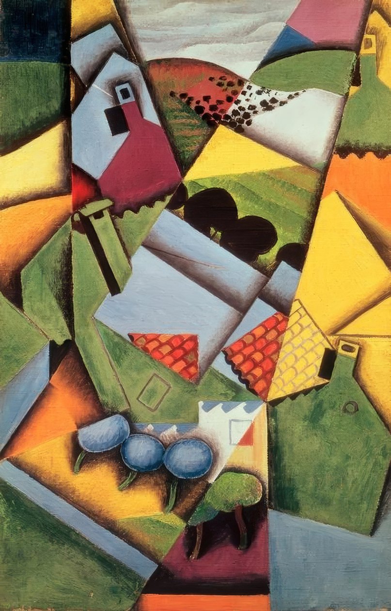 Casas em Céret de Juan Gris