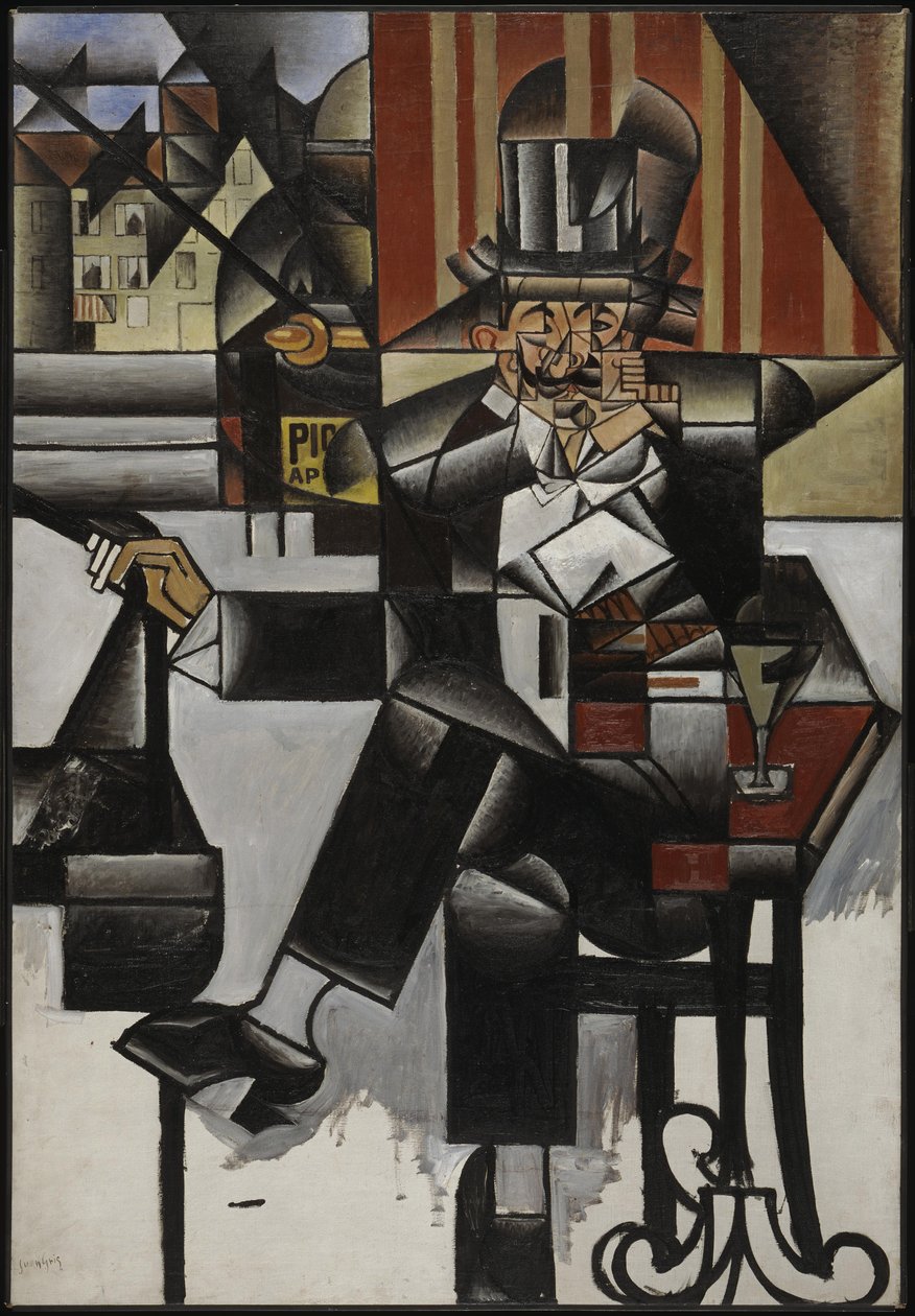 Homem em um Café, 1912. de Juan Gris