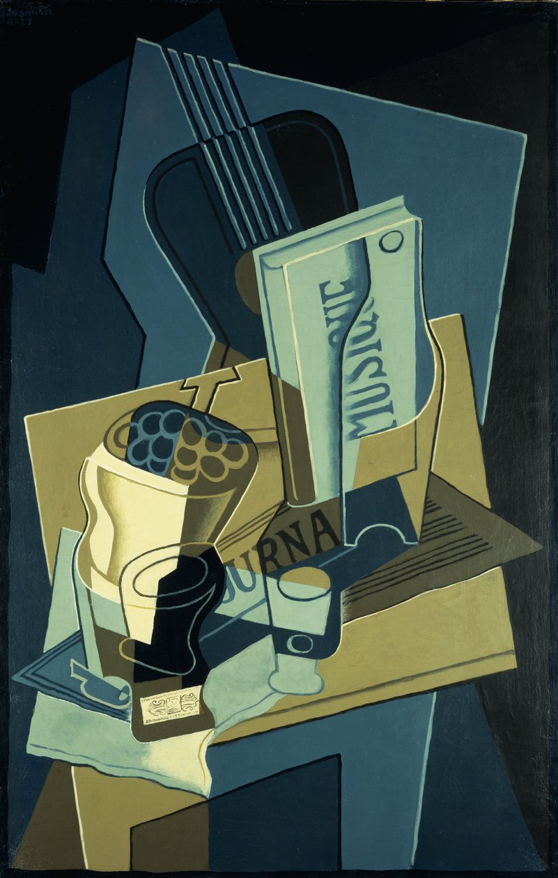 Livro de música; O livro de música, 1922 de Juan Gris