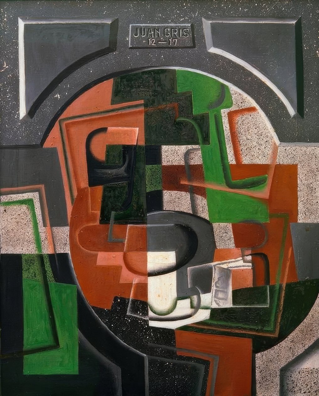 Ainda vida no prato de Juan Gris
