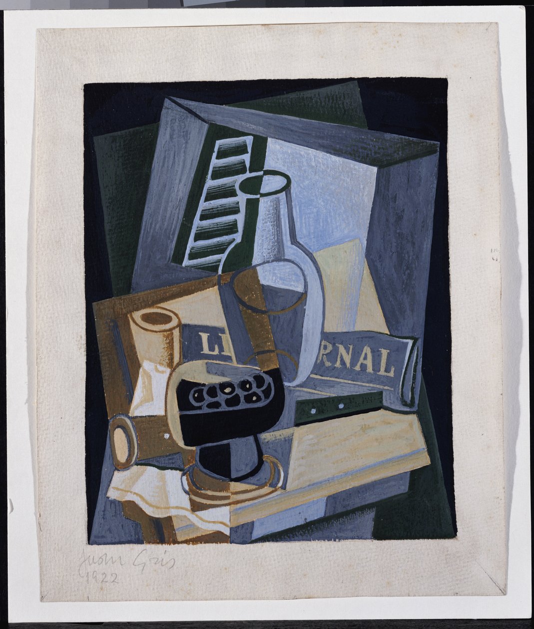 Ainda vida na frente de uma janela, 1922 de Juan Gris