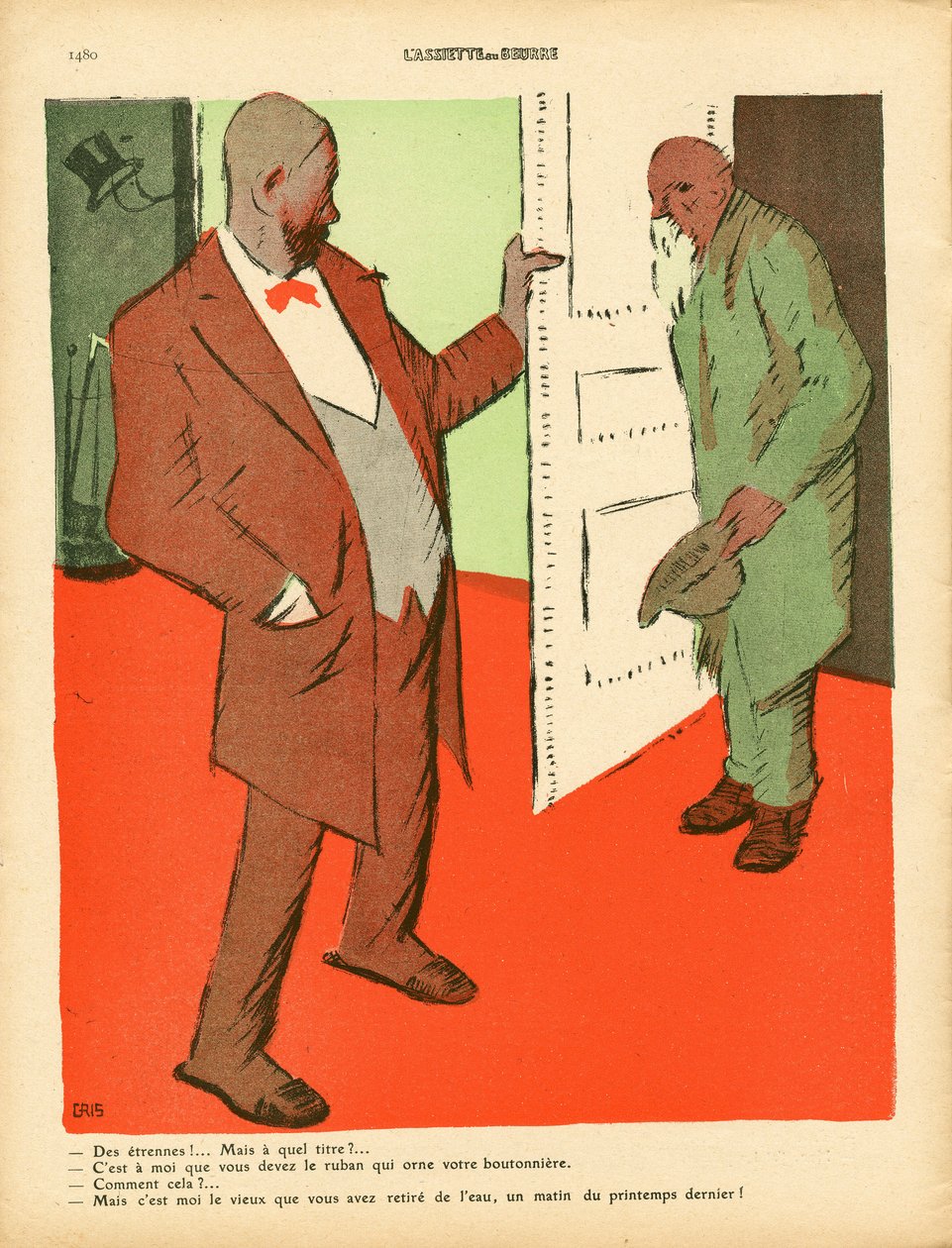 A Placa de Manteiga, número 457, Satirical in Colors de Juan Gris