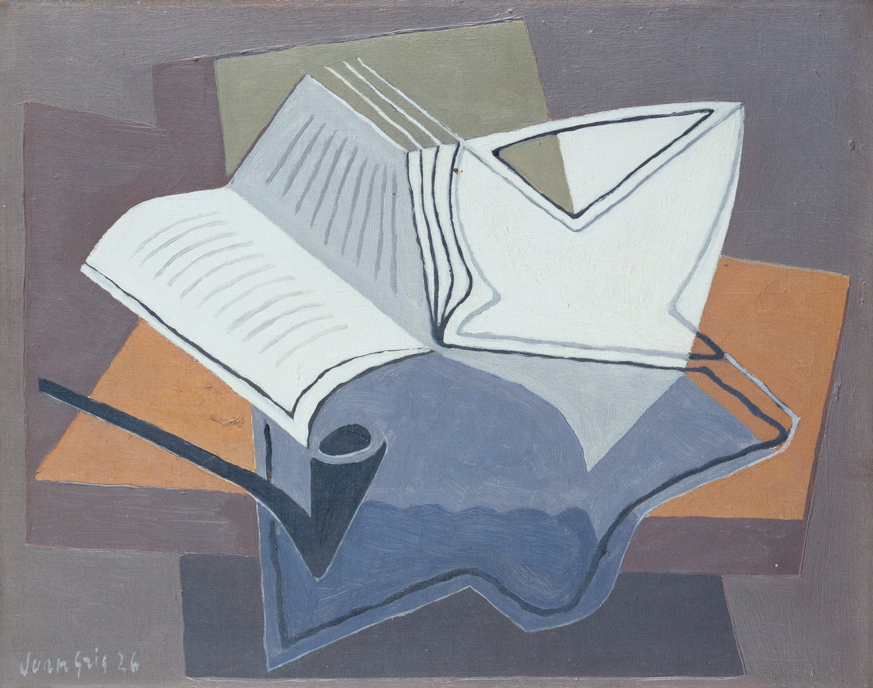 O Cachimbo e o Livro Aberto de Juan Gris