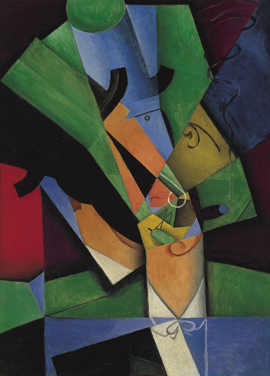 O fumante Frank Haviland, 1913 de Juan Gris