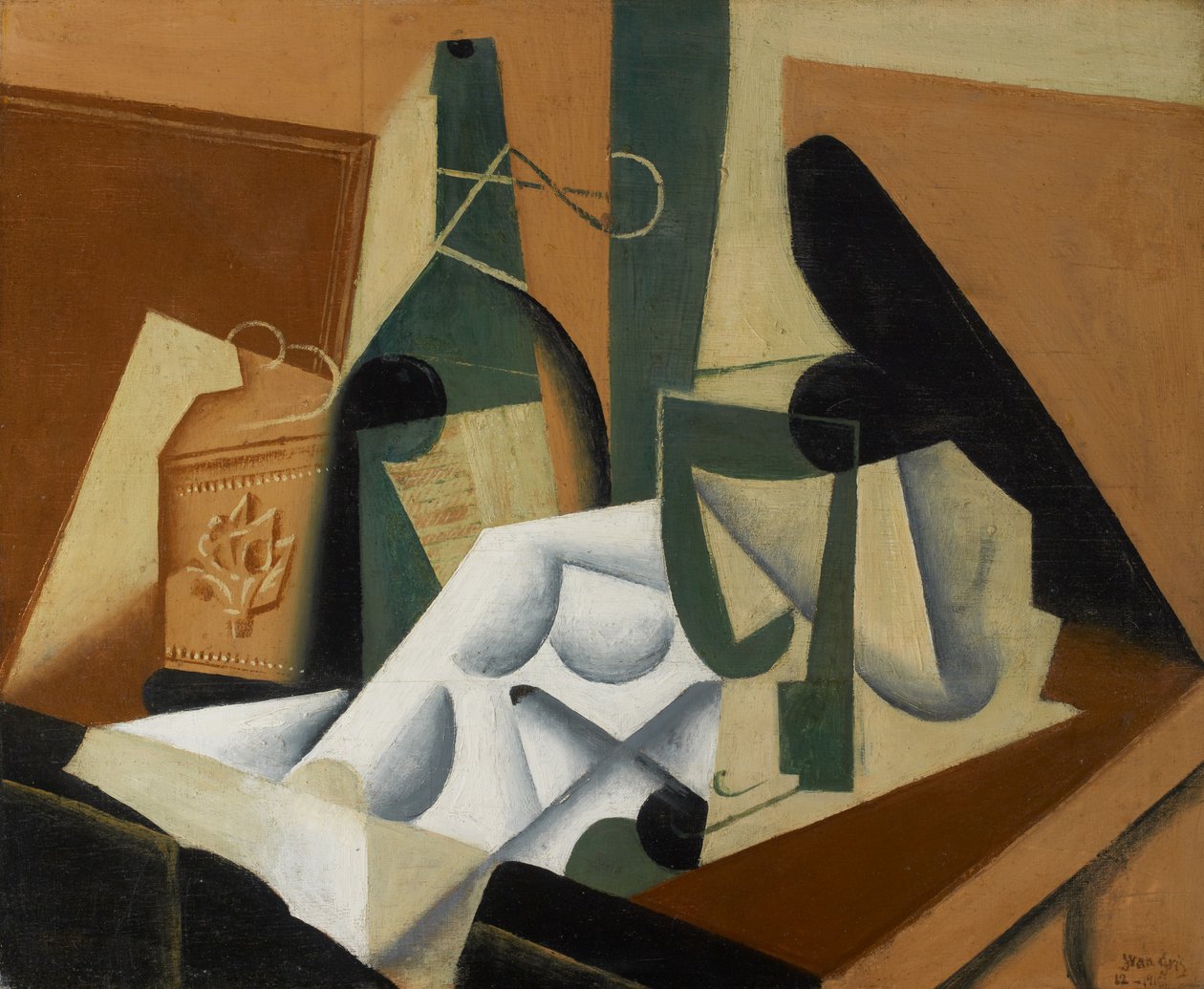 Toalha de Mesa Branca, 1912-16 de Juan Gris