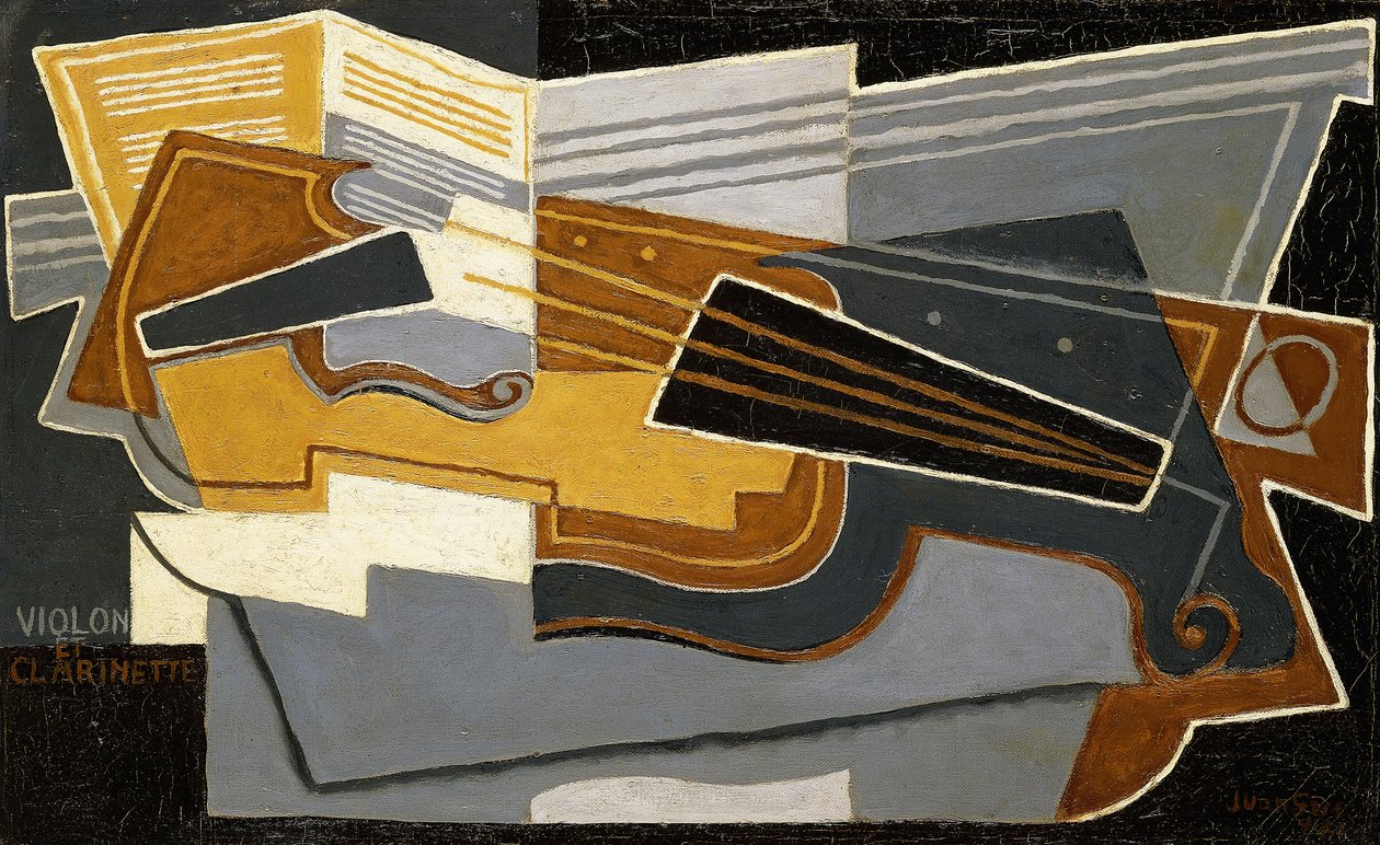 Violino e Clarinete, 1921 de Juan Gris