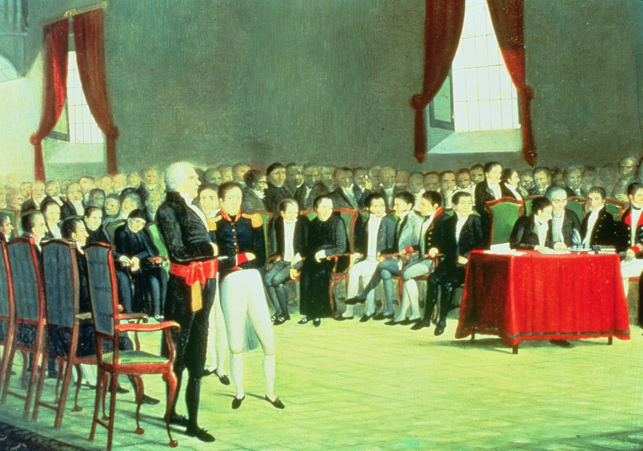 Assinatura da Lei da Independência a 5 de Julho de 1811 (óleo sobre tela) de Juan Lovera