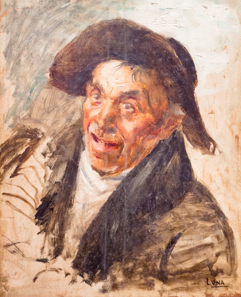 O condutor do carro de Juan Luna y Novicio