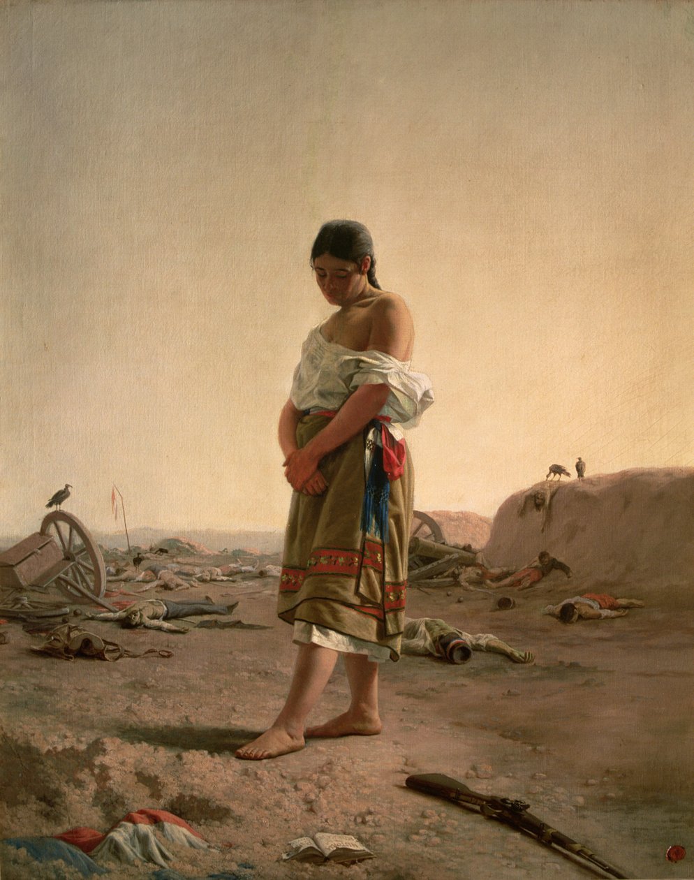 A paraguaia na sua Terra Mãe Desolada de Juan Manuel Blanes