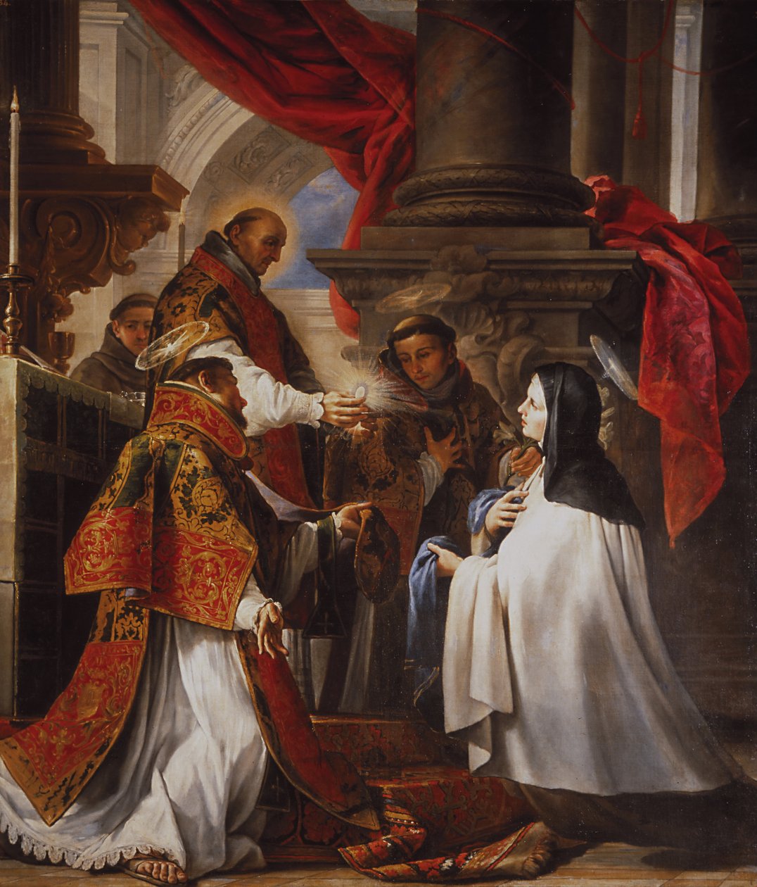 A Comunhão de Santa Teresa, 1670 de Juan Martín Cabezalero