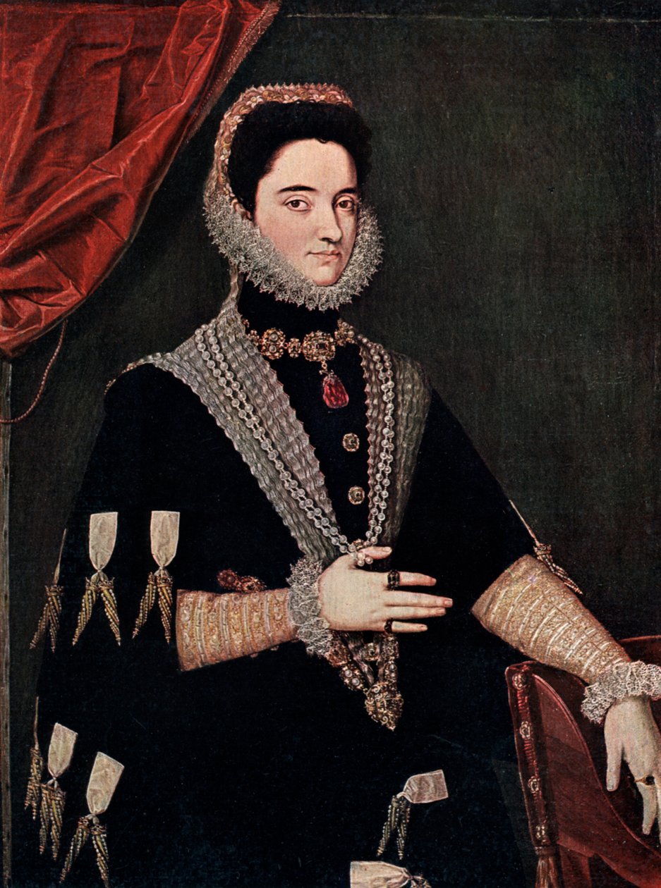 Maria da Áustria, meados do século XVI 1910 de Juan Pantoja de la Cruz