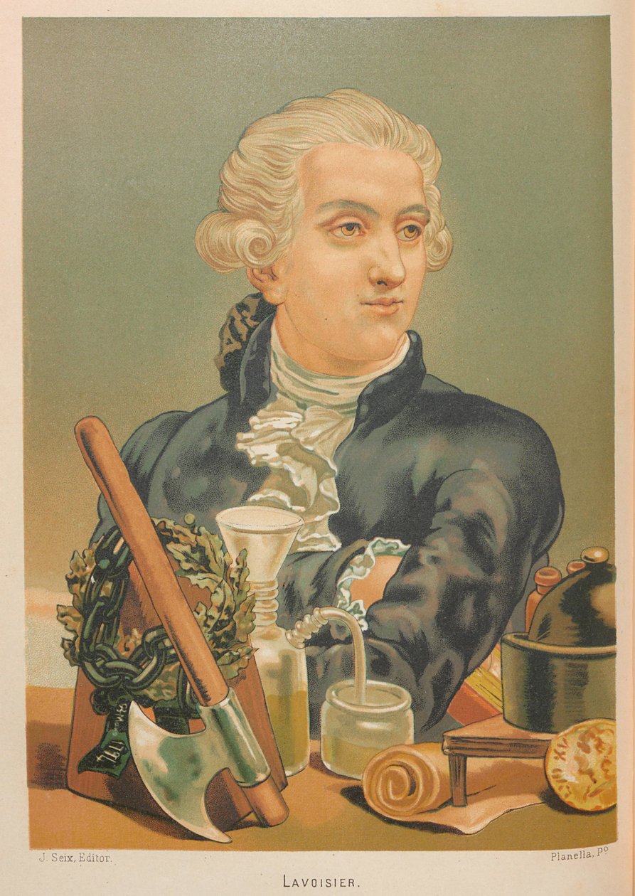 Retrato de Antoine-Laurent Lavoisier 1743-1794, 1879. de Juan Planella y Rodríguez
