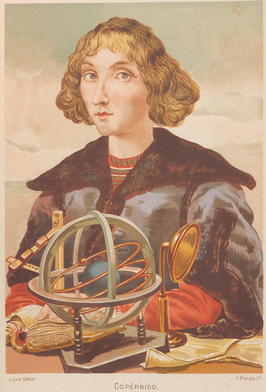 Retrato de Nicolau Copérnico 1473-1543, 1879. de Juan Planella y Rodríguez