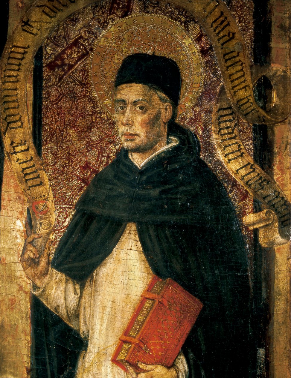 Representação de São Vicente Ferrer (1350-1419), sacerdote dominicano de Juan Rexach or Reixach