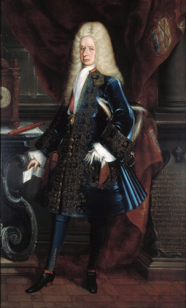 Retrato do vice-rei Duque de Linares de Juan Rodríguez Juárez