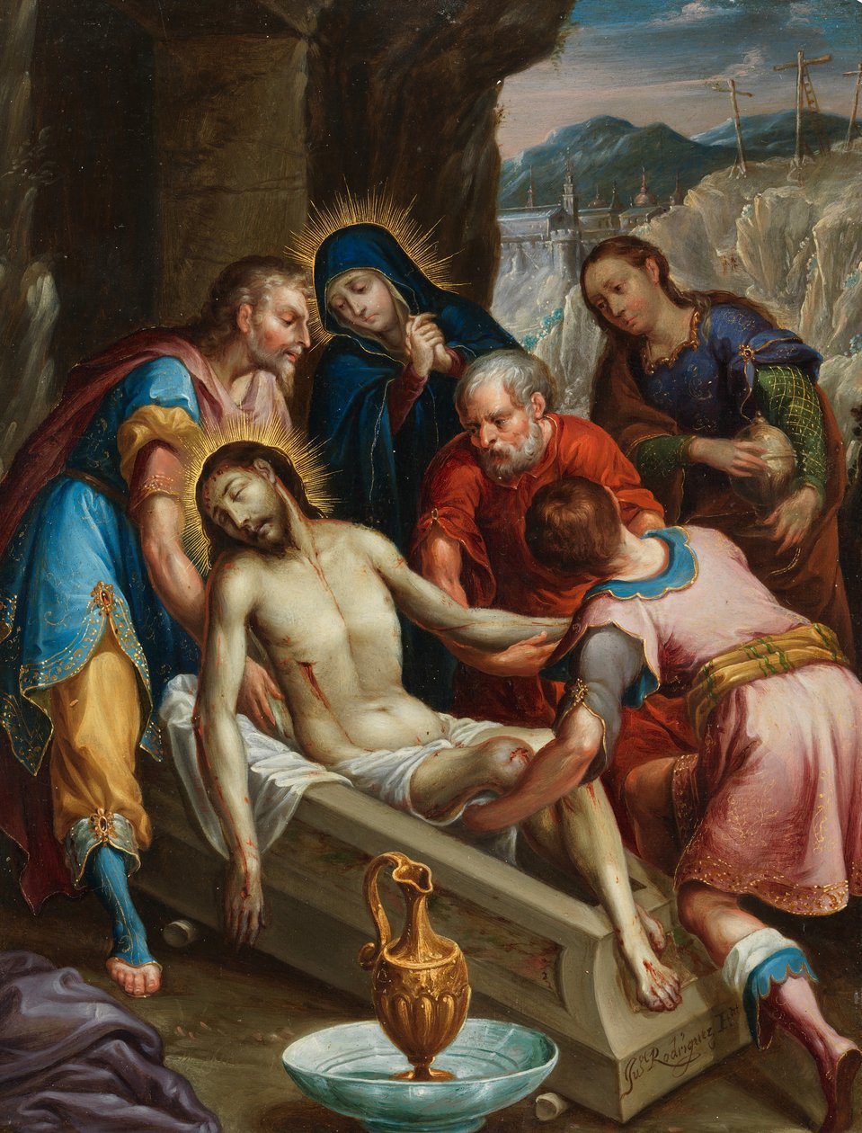 O sepultamento de Cristo, ca. 1702 de Juan Rodríguez Juárez