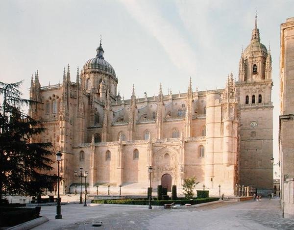 Vista da Catedral Nueva do norte, iniciada em 1512 (foto) de Juan and Rodrigo Gil de Hontanon