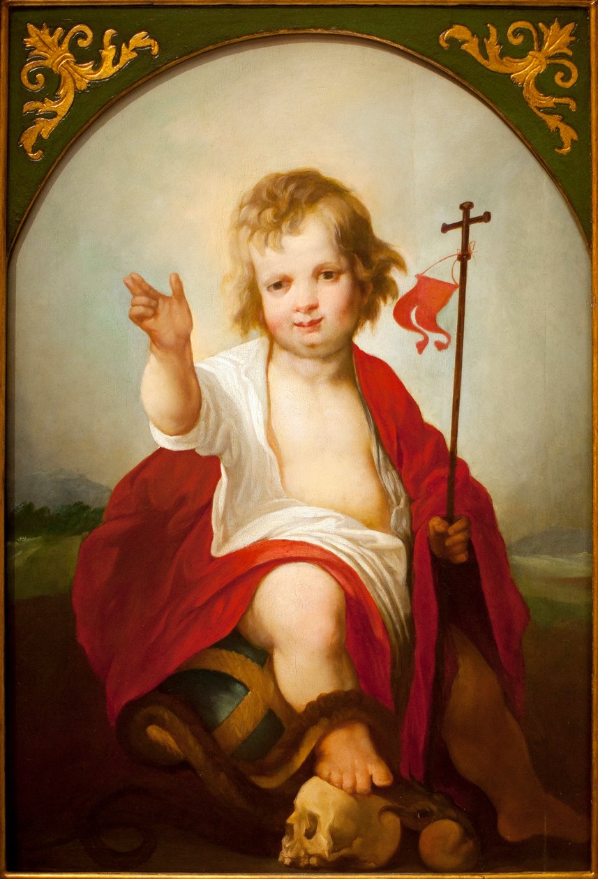 O Menino Jesus Salvador - Pintura de Juan de Roelas (ca. 1558/1560-1625), óleo sobre tela, ca. 1610 - Museu de Belas Artes de Sevilha, Espanha de Juan de Roelas