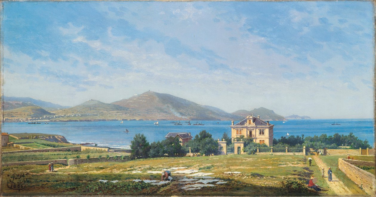 Vista de El Abra, Bilbau, a partir de Algorta de Juan de Barroeta